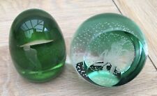 Etched glass paperweights for sale  OLDHAM