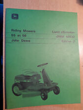John Deere tondeuse - riding mower 55 56 : notice d'utilisation et entretien J1 comprar usado  Enviando para Brazil