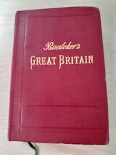 Baedeker's Great Britain 1910 Book, used for sale  HARROGATE
