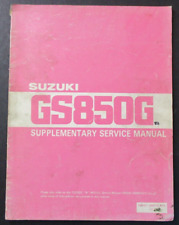 Suzuki gs850g supplementary for sale  WOKINGHAM
