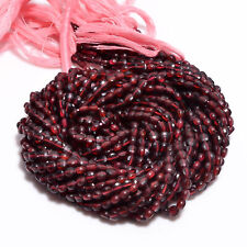 Natural Garnet Gemstone Coin Shape Faceted Beads 4X4 mm Strand 13" AB-166 for sale  Shipping to South Africa