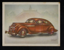Tarjeta coleccionable holandesa Chrysler Airflow Eight 6 cupé 1936 vintage años 50 segunda mano  Embacar hacia Mexico