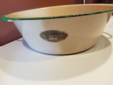 Usado, Panela de prato grande vintage amarela/verde porcelana esmalte Fletcher Co. comprar usado  Enviando para Brazil