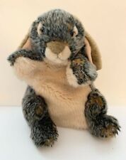 Marioneta de mano de conejo de pie de felpa de 11" animal de peluche suave segunda mano  Embacar hacia Argentina