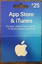 ¡Tarjeta de regalo Apple iTunes $25 DIGITAL! Programas de televisión para aplicaciones, juegos, música, películas segunda mano  Embacar hacia Argentina