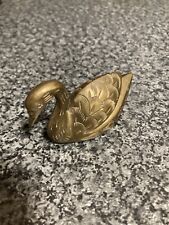 Vintage brass swan for sale  EGHAM