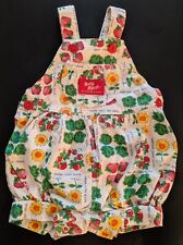 Usado, Mameluco vintage Oshkosh Vestbak burbuja fresas girasoles verduras 3/6 meses segunda mano  Embacar hacia Argentina