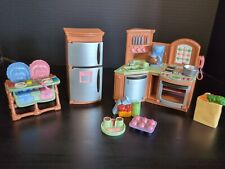 Usado, Lote de cozinha Fisher Price Loving Family Grand Mansion Twin Time 2005 forno geladeira comprar usado  Enviando para Brazil