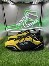 SPARCO SP-F6 Black Yellow Motor Sports Driving Trainers Sneakers Shoes Size 45, used for sale  Shipping to South Africa