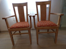 Gebraucht, Biete zwei top erhaltene Armlehn-Stühle, Pinie massiv, ca.54x59cm, ca. 99cm hoch gebraucht kaufen  Röfingen