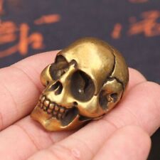 Solid brass skull for sale  Shipping to Ireland