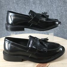 Zapatos Urban Outfitters UO para hombre 9 mocasines informales borla cuero negro sin cordones, usado segunda mano  Embacar hacia Argentina
