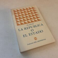 Edicto editorial La República O El Estado Platón  segunda mano  Embacar hacia Argentina