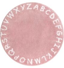 Tapete redondo infantil alfabeto ABC Lahome 4' tapetes educacionais laváveis rosa novo comprar usado  Enviando para Brazil