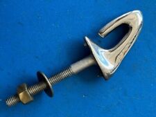 Vintage Water Skiing Ski Tow Hook CHROME on BRASS Boat Thru Transom, used for sale  Shipping to South Africa