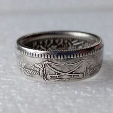 Artisan Handcrafted 90% Silver Coin Ring By Saudi Arabia 1 Riyal Coin Size 6-13 for sale  Shipping to South Africa