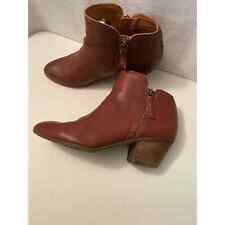 Used, FRYE Judith ankle wiskey leather boots womens size 8 M with heel double side zip for sale  Shipping to South Africa