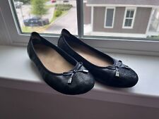 Women's Vionic Ballet Flat~Black~Size 8.5~Support~Comfortable~Leather myynnissä  Leverans till Finland