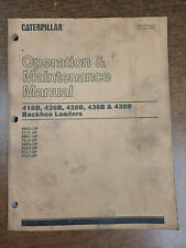 Caterpillar 416B 426B 428B 436B 438B Backhoe Loader Operation Maintenance Manual for sale  Hilton