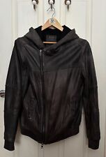 allsaints mens leather jacket for sale  NEW MALDEN