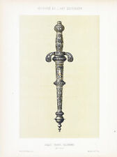 1892 antique lithograph for sale  ASHFORD