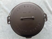 GRISWOLD #10 CAST IRON TITE-TOP BASTER SLANT LOGO P/N 835A WITH LID AND TRIVET for sale  Shipping to South Africa