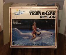 Juego inflable Intex The Wet para piscina flotante tiburón tigre 95" jumbo 1987 segunda mano  Embacar hacia Argentina