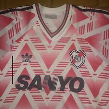 Vers. antiguo de River Plate Mares. 1993/1993 - Camiseta oficial de fútbol Adidas talla M segunda mano  Argentina 