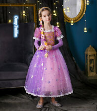Disfraz y guantes diadema W-A1-1 para niñas de lujo Rapunzel enredados semana del libro segunda mano  Embacar hacia Argentina