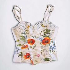 Used, Vintage Class Roberto Cavalli Floral Corset Cami Top Summer Vacay Holiday... for sale  Shipping to South Africa