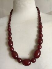 Collier perles rouge d'occasion  Auch