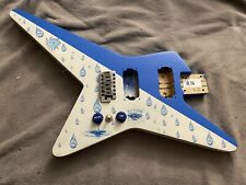Jackson / Charvel Star Style Electric Guitar Body Blue / White + Vintage Bridge for sale  Shipping to South Africa
