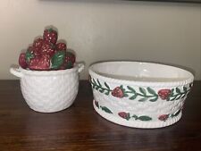 Strawberry ceramic berry for sale  Snellville