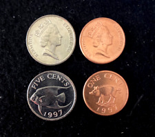 Bermuda 2 Coins Set 1, 5 Cents UNC World Coins for sale  Shipping to South Africa