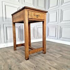 Vintage Rustic Distressed Solid Wood Console Telephone Table Night Stand Drawer, used for sale  Shipping to South Africa