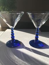 Martini glasses cobalt for sale  Minneapolis