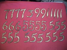 Used, 3 inch Solid Brass House Numbers Choose The Ones You Want for sale  Shipping to South Africa
