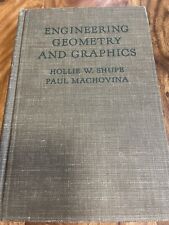 Ingeniería Geometría y Gráficos Hollie Shupe Paul Machovina 1956 segunda mano  Embacar hacia Mexico