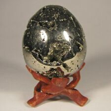 Esfera de cristal pulido huevo PIRITA de 2,2" con soporte - Perú segunda mano  Embacar hacia Argentina