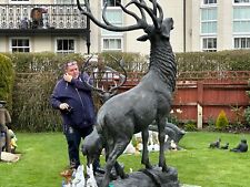 Bronze statue stag for sale  CLACTON-ON-SEA