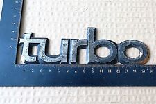 Turbo car badge for sale  EDGWARE