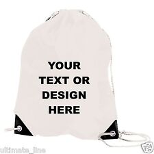 Personalised white drawstring for sale  PLYMOUTH