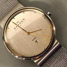 Skagen Denmark Mens Watch 355LGSC Stainless Steel 3ATM Date Analogue Time -CP for sale  Shipping to South Africa