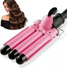 Triple Barrel 25mm Ceramic Hair Curler Curling Salon Styler Crimper Wave Iron, used for sale  Shipping to South Africa