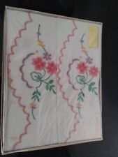 Pair vintage embroidered for sale  DURHAM