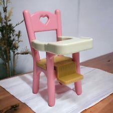 Used, Vtg 1993 Dollhouse Fisher Price Loving Family Dollhouse Pink High Chair for sale  Shipping to South Africa