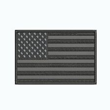 Bandeira americana dos EUA preta cinza patch bordado emblema de ferro aplique faça você mesmo comprar usado  Enviando para Brazil