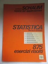 Collana schaum statistica usato  Trieste