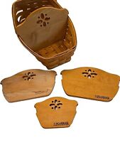 Longaberger Bread Basket- With (4) Longaberger Basket Dividers. Very Nice! for sale  Shipping to South Africa