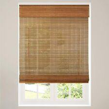 Cordless Woven Bamboo Roman Shades - Light Brown - 30 x 64" Open Box for sale  Shipping to South Africa